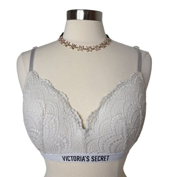 Victoria's Secret 38C Bra Sweetheart Lace Lined No Wire Convertible Bra 38C - Picture 6 of 8